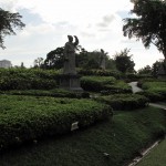 Great monuments in the grounds of the Chinese gardens...