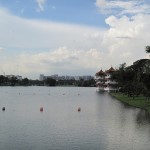 Even the lake surrounding the Chinese Gardens looked amazing...