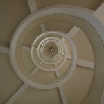 Looking up inside the centre of the Pagoda...