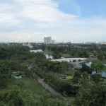 ...the bridge leading towards the Japanese Gardens on the right...