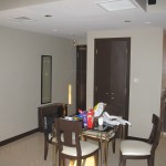 The dining area