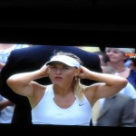 Sharapova looking a bit dejected
