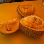 A variety of Durian - they do stink!