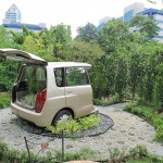 Half a car - they called it an art garden!