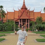 Me with the National Museum Backdrop
