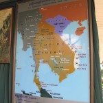 The map of the old Khmer Empire