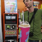 Raffi has found his Slurpee!