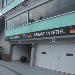 Webber and Vettel's Garages