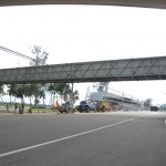 Looking back at one of the Bridge Walkways