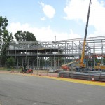 The GrandStand Between Turn 2 and 3 Being Dismantled