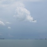 Another plan over the Singapore Waters - plane-spotting is fun :)