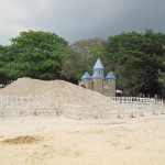 Lots of sand (imported of course!)