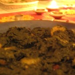 Delicious Spinach with Prawns...
