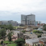 View of the Melaka MegaMall from the St Paul's Hill