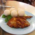 Roasted Chicken with Rice Balls