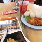 Writing my Melaka Post Cards