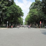 Looking down Le Duan Street - Bikes Galore!