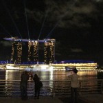 The Light Show from the Marina Bay Sand
