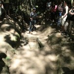 Trenches lay at the backdrop