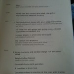 The Lunch Menu