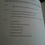 The Light Bites Menu