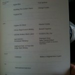 The Strong Drinks Menu :)