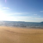 Sunny beach panoramic