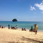 A group's beach game