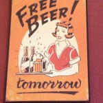 Free beer - if only it were true!