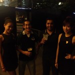 Enjoying the atmosphere!