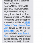 Tag Heuer - Pick-Up Summary