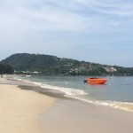 Walking along the beach
