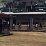 One of the bars and the DJ Booth