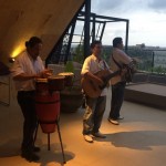 Live music at the roof-top bar