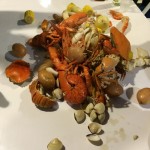 The Contents of the bucket emptied onto the Table