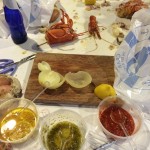 The remnants of our feasting!