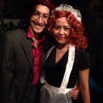 Looking relaxed with Carmen